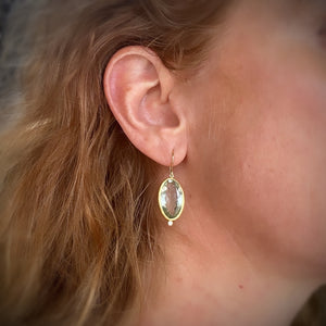 Prehnite sparkle earrings