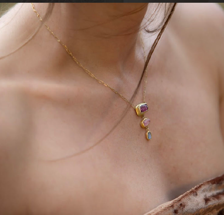 Trinity Gem Necklace