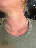 Beaded diamond necklace