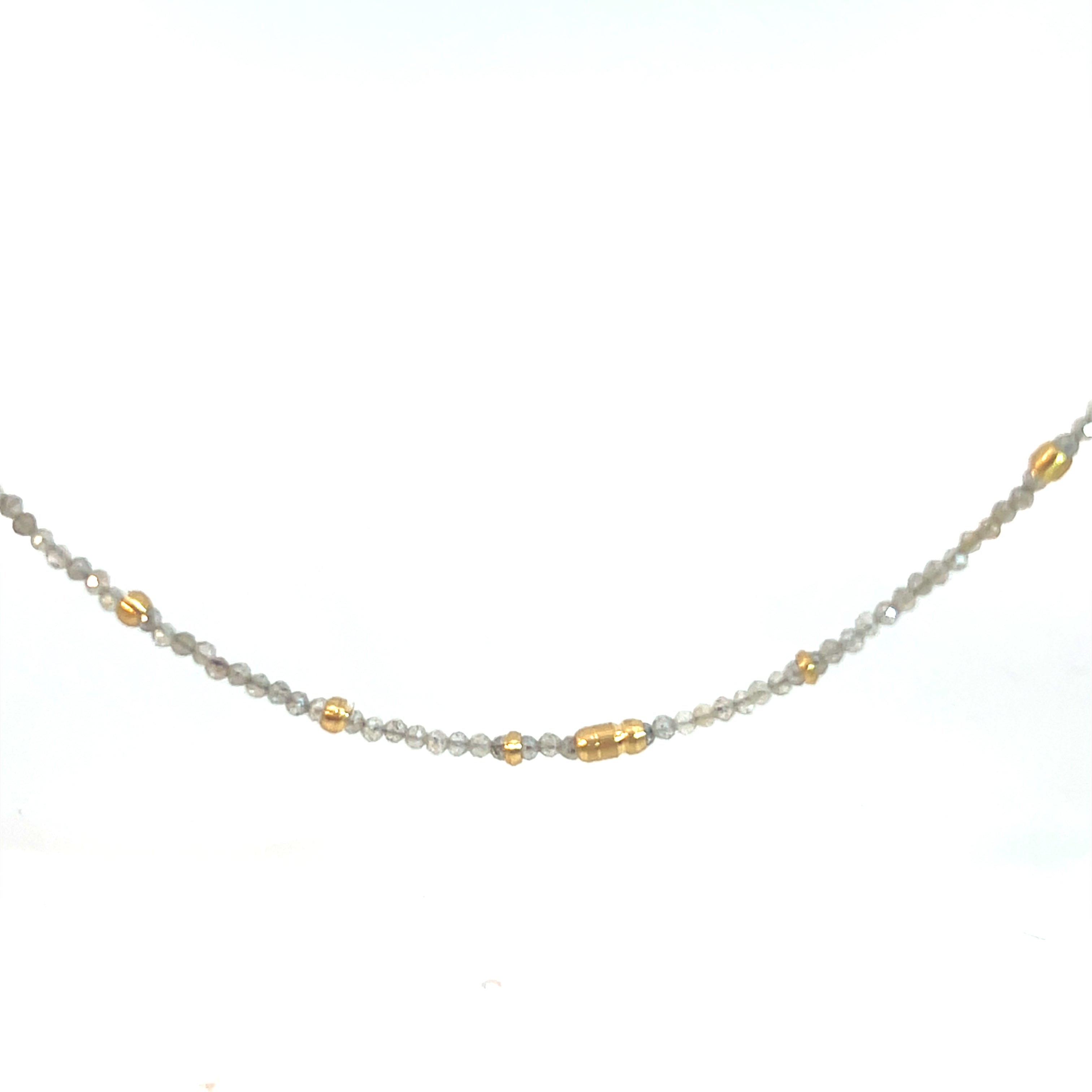 Beaded diamond necklace