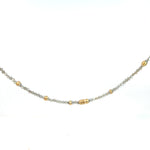 Beaded diamond necklace