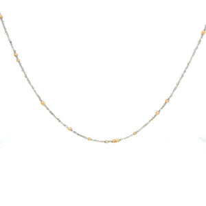 Beaded diamond necklace