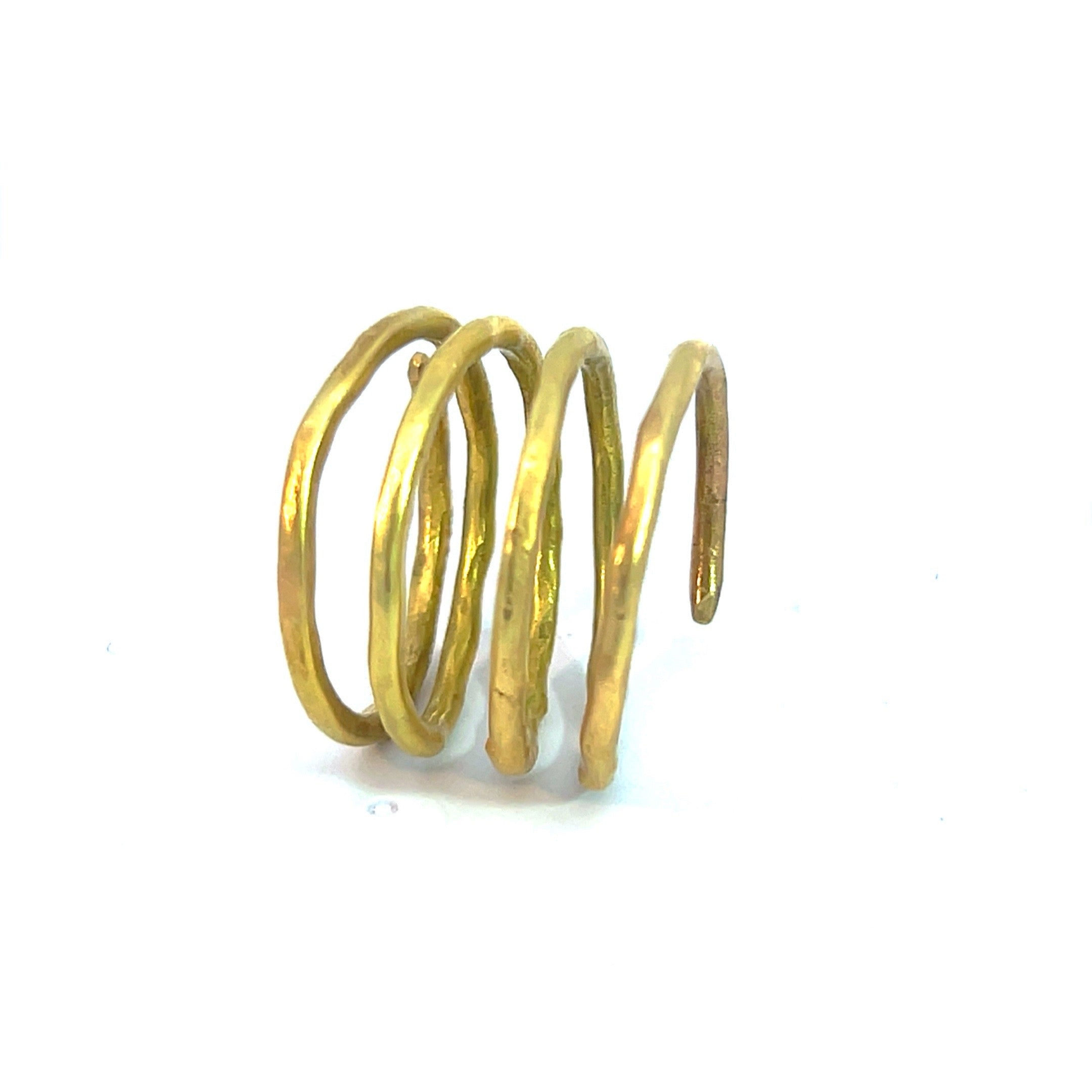 18k coil ring