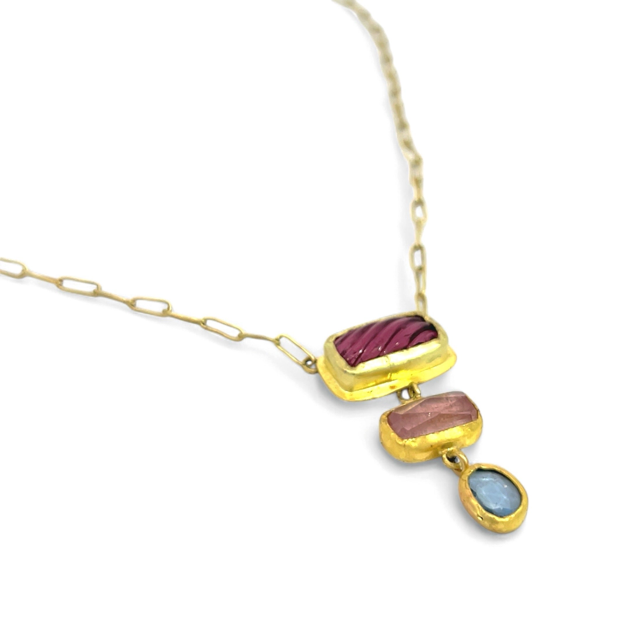 Trinity Gem Necklace