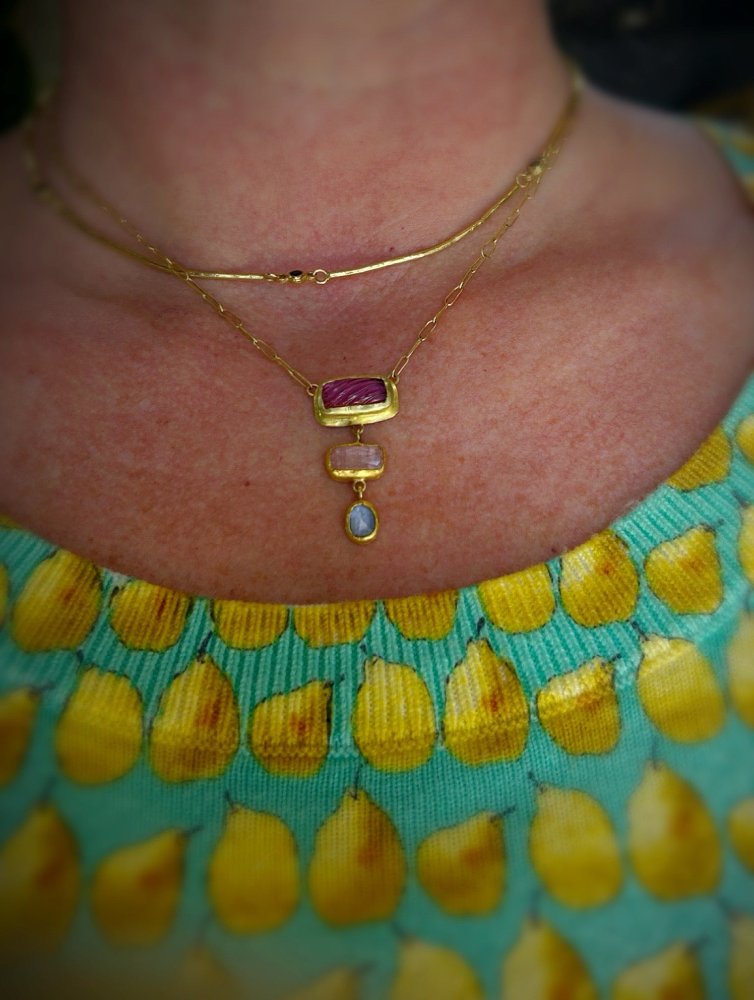 Trinity Gem Necklace