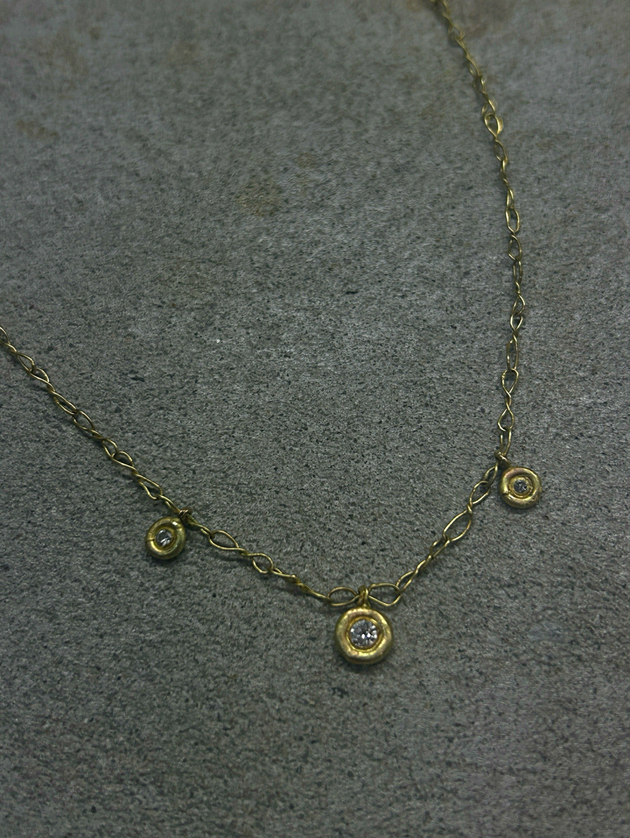 Petite Diamond Dewdrop Necklace