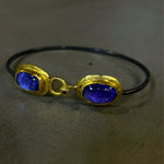 Twin Tanzanite Bangle