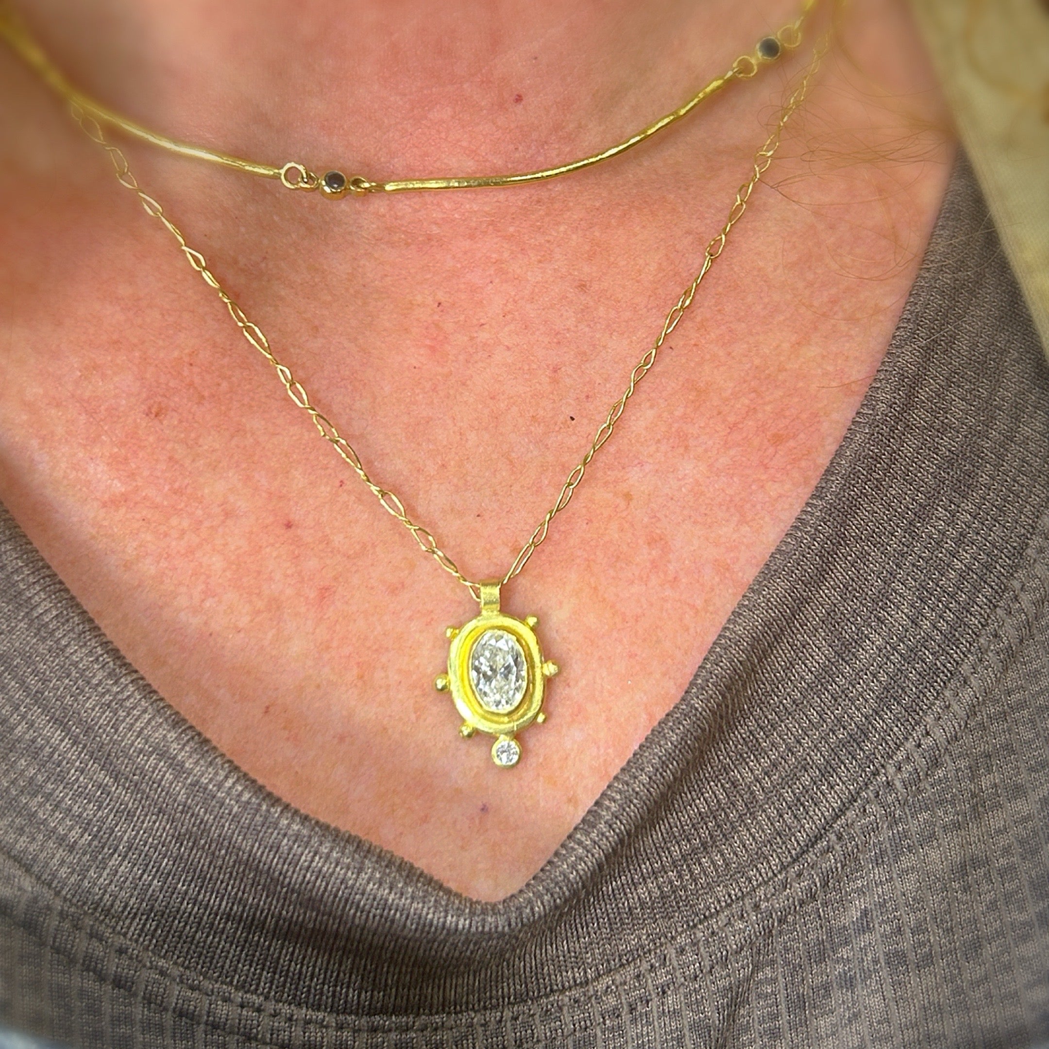 Diamond Halo necklace