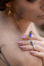 Twin Tanzanite Bangle