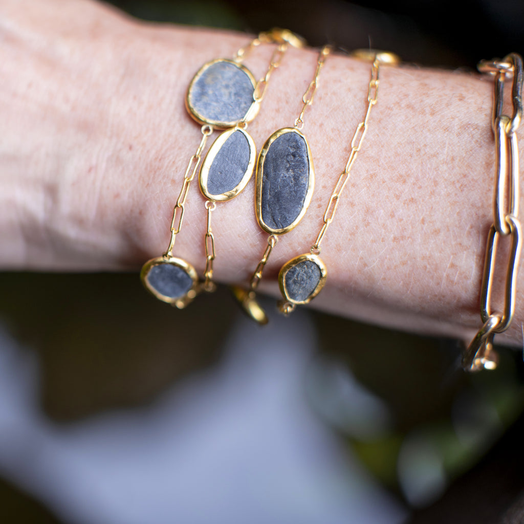 4 strand slate bracelet
