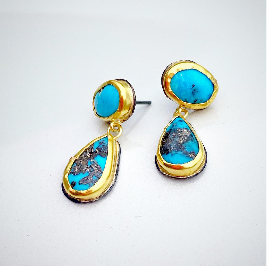 turquoise drop earrings