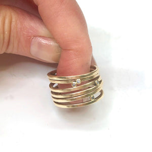 14k wrap around ring