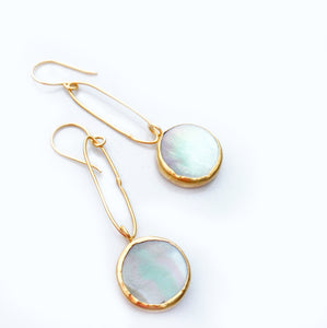 Mother of Pearl Dangle Earrings