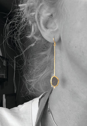slate on stick earrings
