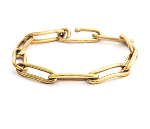 14k heavy link bracelet