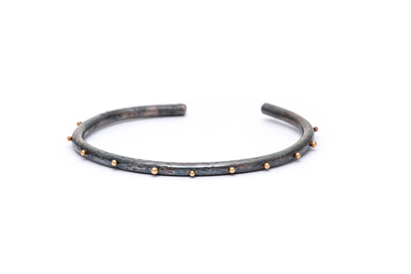 oxidized dottie cuff
