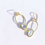 Aquamarine hoops