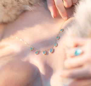 Boulder Opal dangle necklace