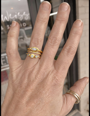 Ancient Egypt Diamond Stack Rings
