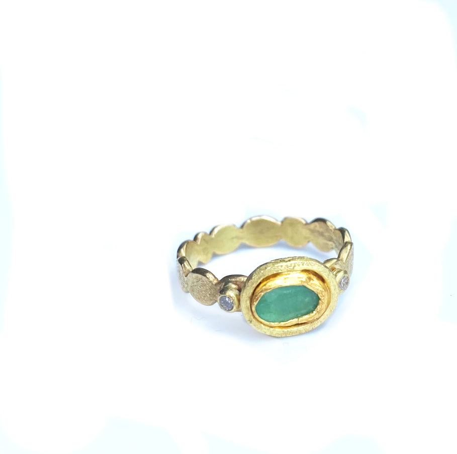 Emerald Cloud Ring