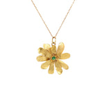 Emerald Flower Necklace