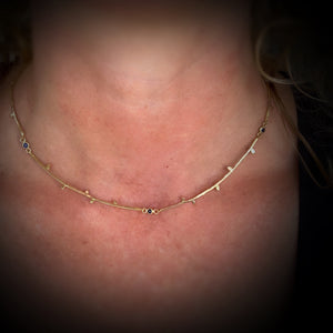 14k Vine necklace