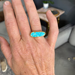 Long turquoise ring