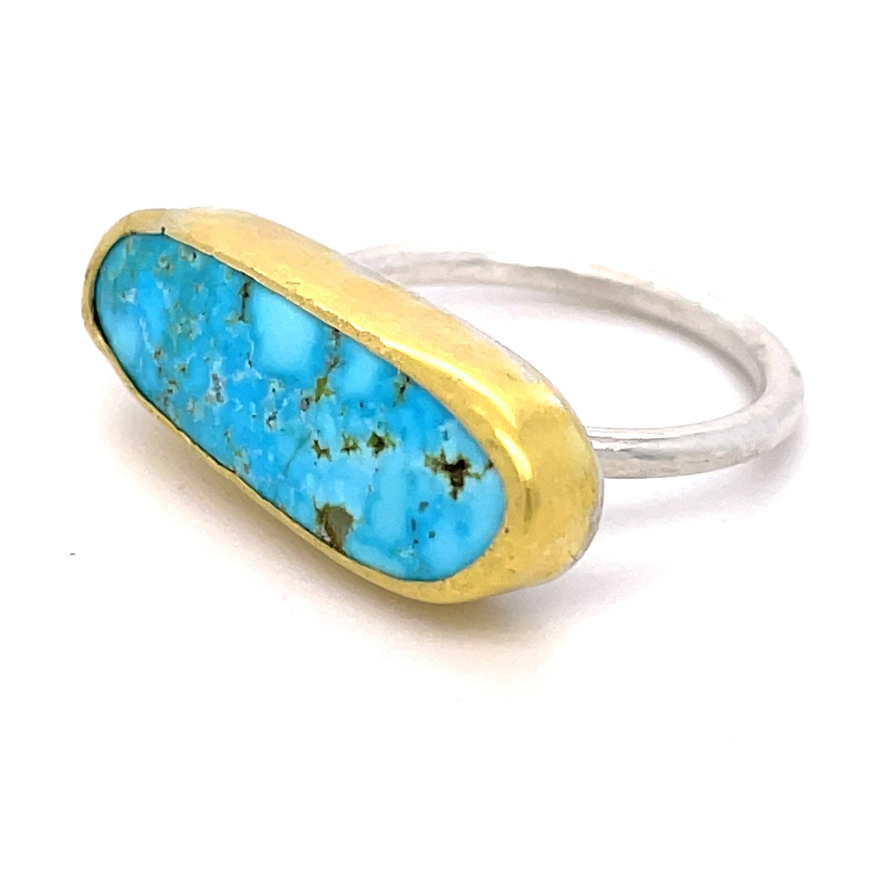 Long turquoise ring