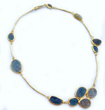 Slate cluster necklace