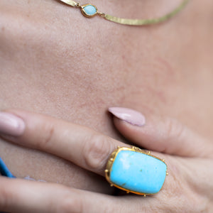 Turquoise Circles Ring