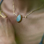 Turquoise vine necklace