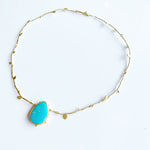 Turquoise vine necklace