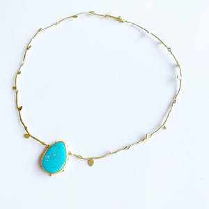 Turquoise vine necklace