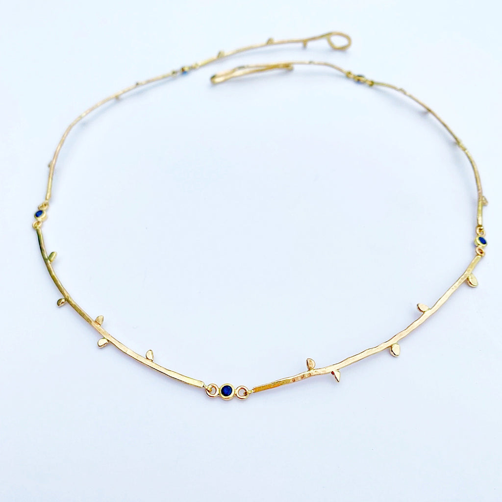 14k Vine necklace